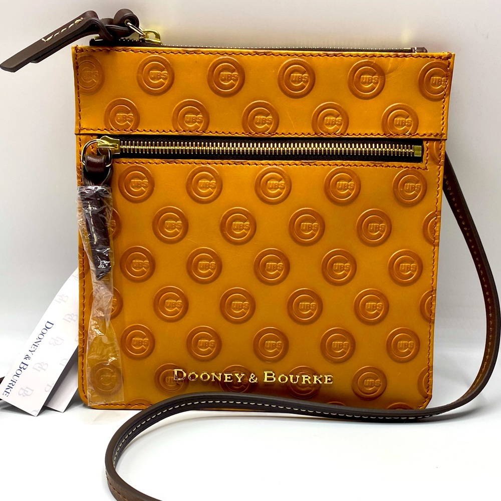 NWT Dooney & Bourke Chicago Cubs Double Zip Crossbody